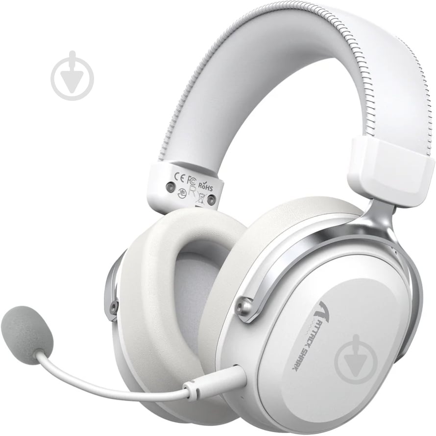 Гарнитура игровая attack shark L30PRO Wireless white (L30PROW_AS) - фото 1