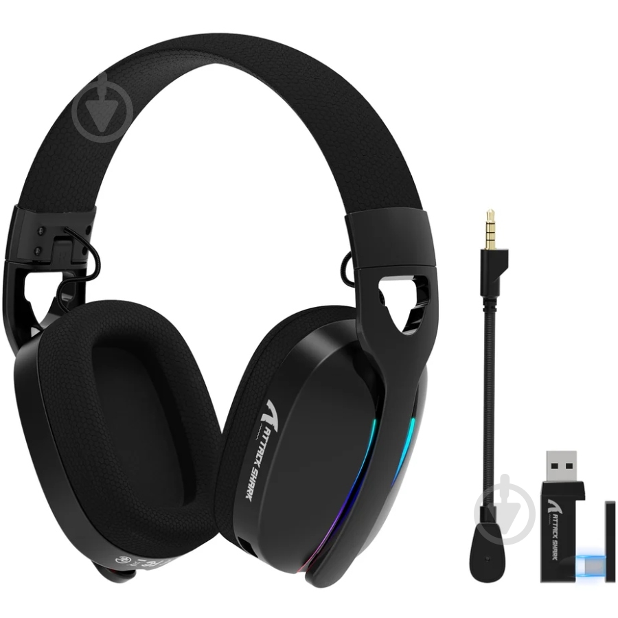 Гарнитура игровая attack shark L90 Wireless black (L90B_AS) - фото 2