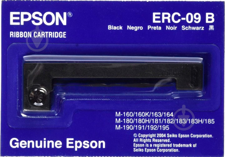 Картридж Epson ERC09B Standart Ribbon Cassette black - фото 2