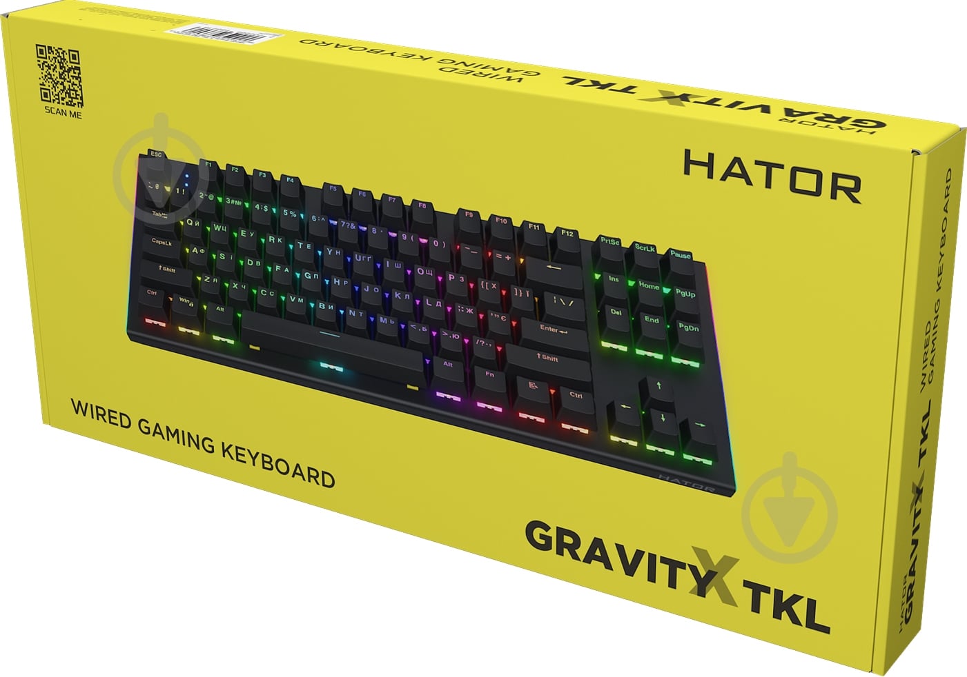 Клавіатура Hator Gravity X TKL Orange (HTK550UA) black - фото 8