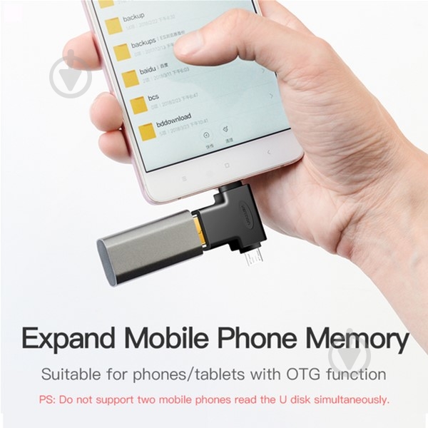Адаптер Vention USB 3.1 Type-C / USB 3.0 OTG AF / microUSB BM чорний (CDIB0) - фото 2