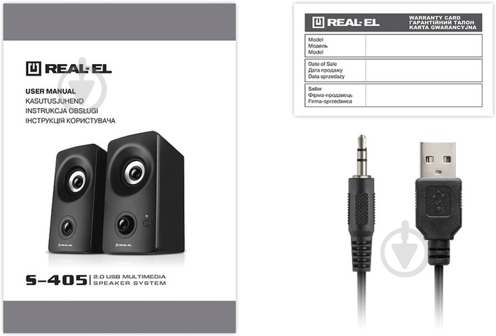 Акустична система Real-el S-405 2.0 black (EL121100016) - фото 8