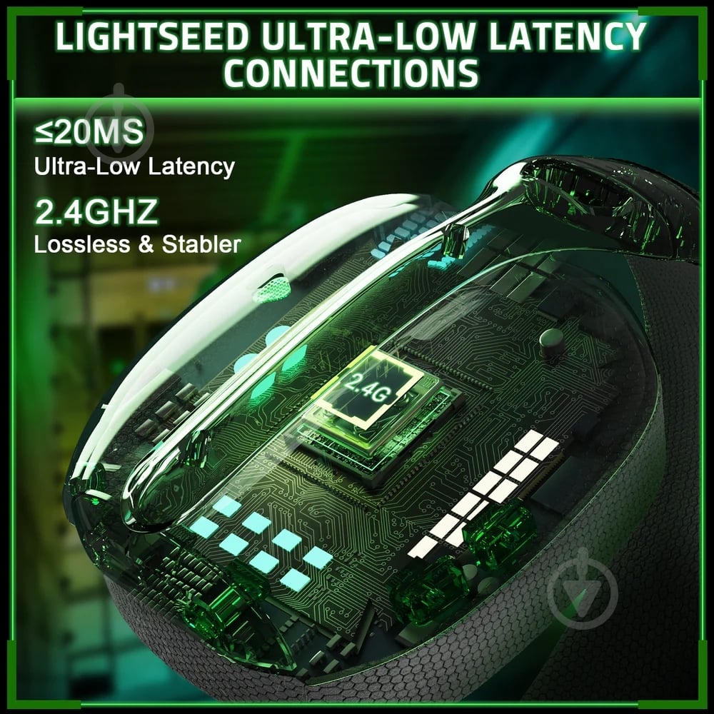 Гарнитура игровая attack shark L80PRO Wireless white (L80PROW_AS) - фото 5