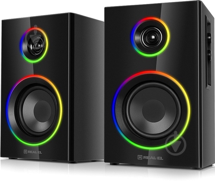 Акустическая система Real-el S-410 2.0 black (EL121200016) - фото 1