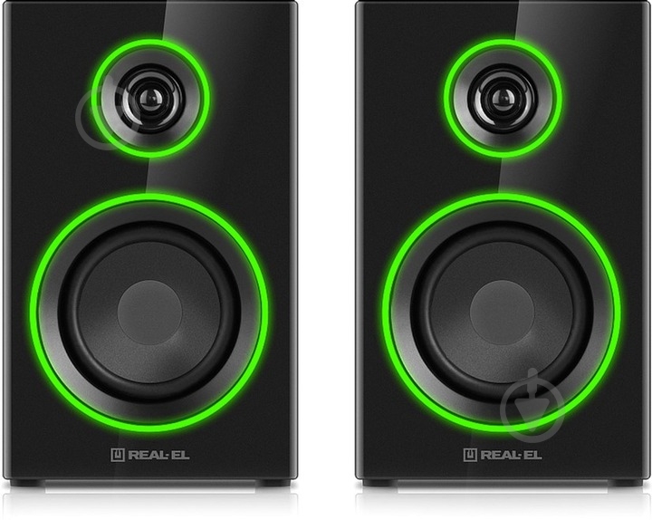Акустическая система Real-el S-410 2.0 black (EL121200016) - фото 4