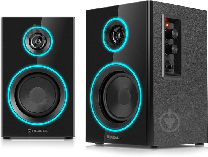 Акустическая система Real-el S-410 2.0 black (EL121200016) - фото 3