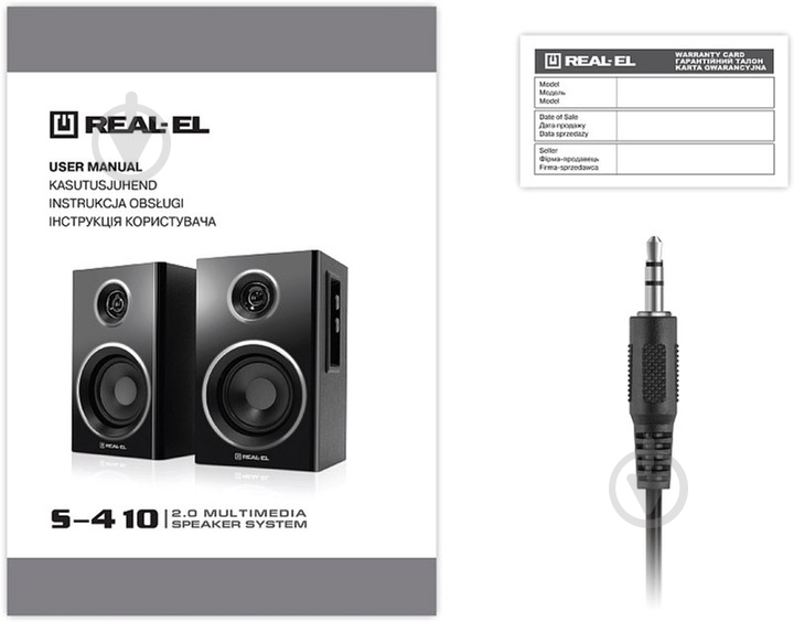 Акустическая система Real-el S-410 2.0 black (EL121200016) - фото 9