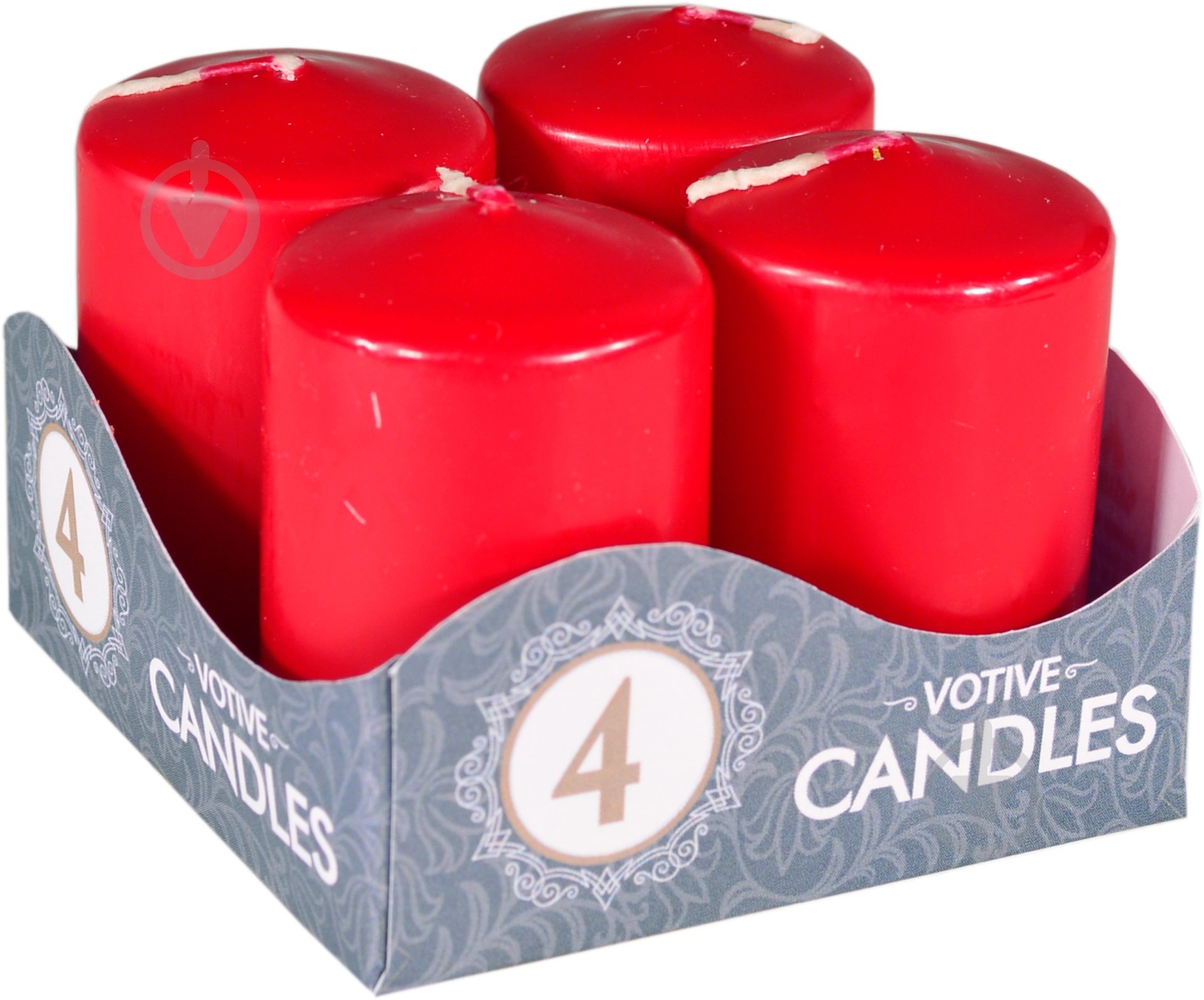 Набор свечей 6х4 см бордовый Pako-If - фото 1