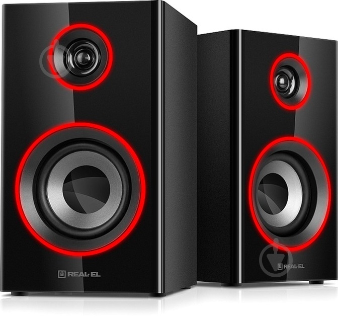 Акустическая система Real-el S-415 2.0 black (EL121200017) - фото 2