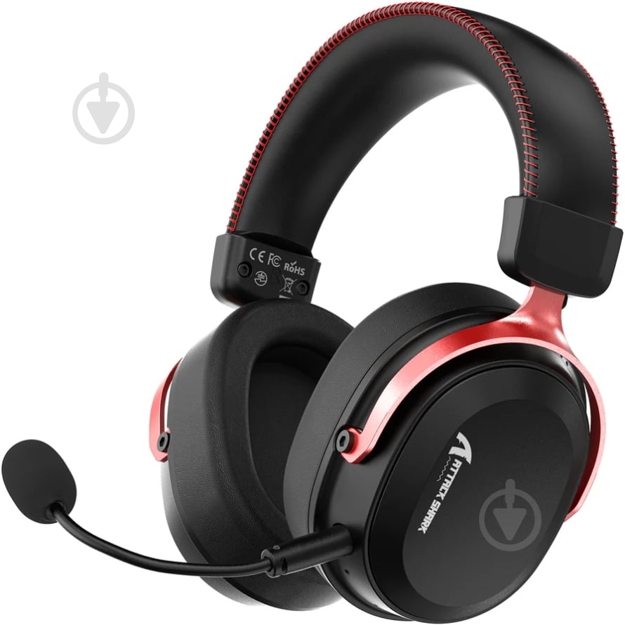 Гарнитура игровая attack shark L30PRO black/red (L30PROBR_AS) - фото 1