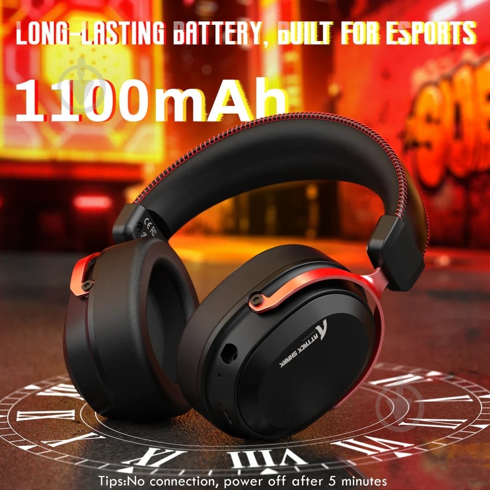 Гарнитура игровая attack shark L30PRO black/red (L30PROBR_AS) - фото 8