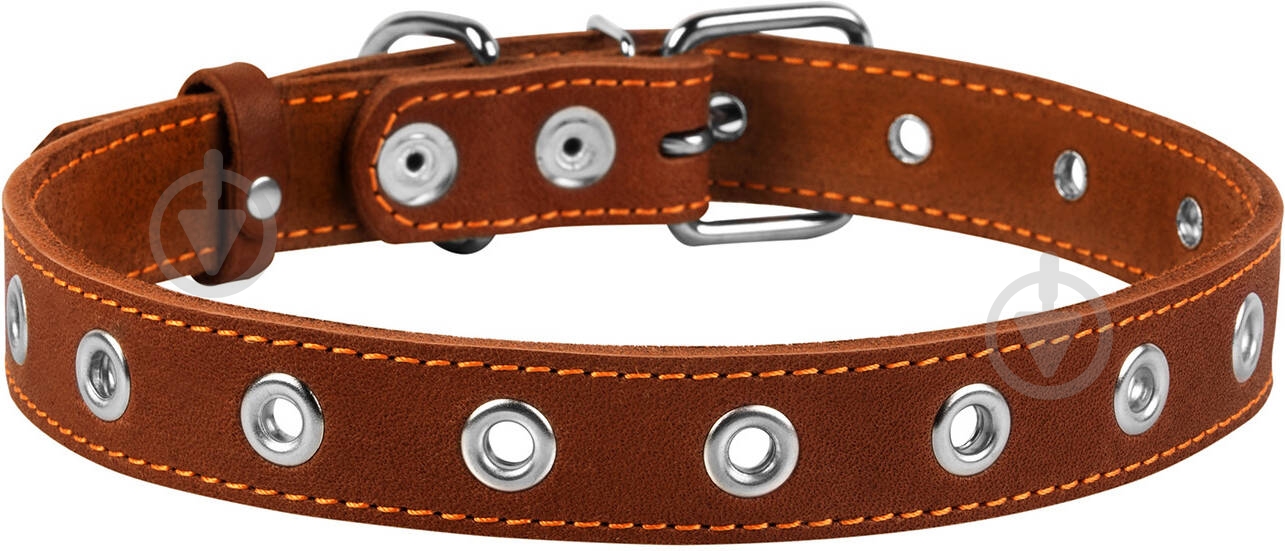 Ошейник Collar безразмерный 2,5х60 см коричневый - фото 2