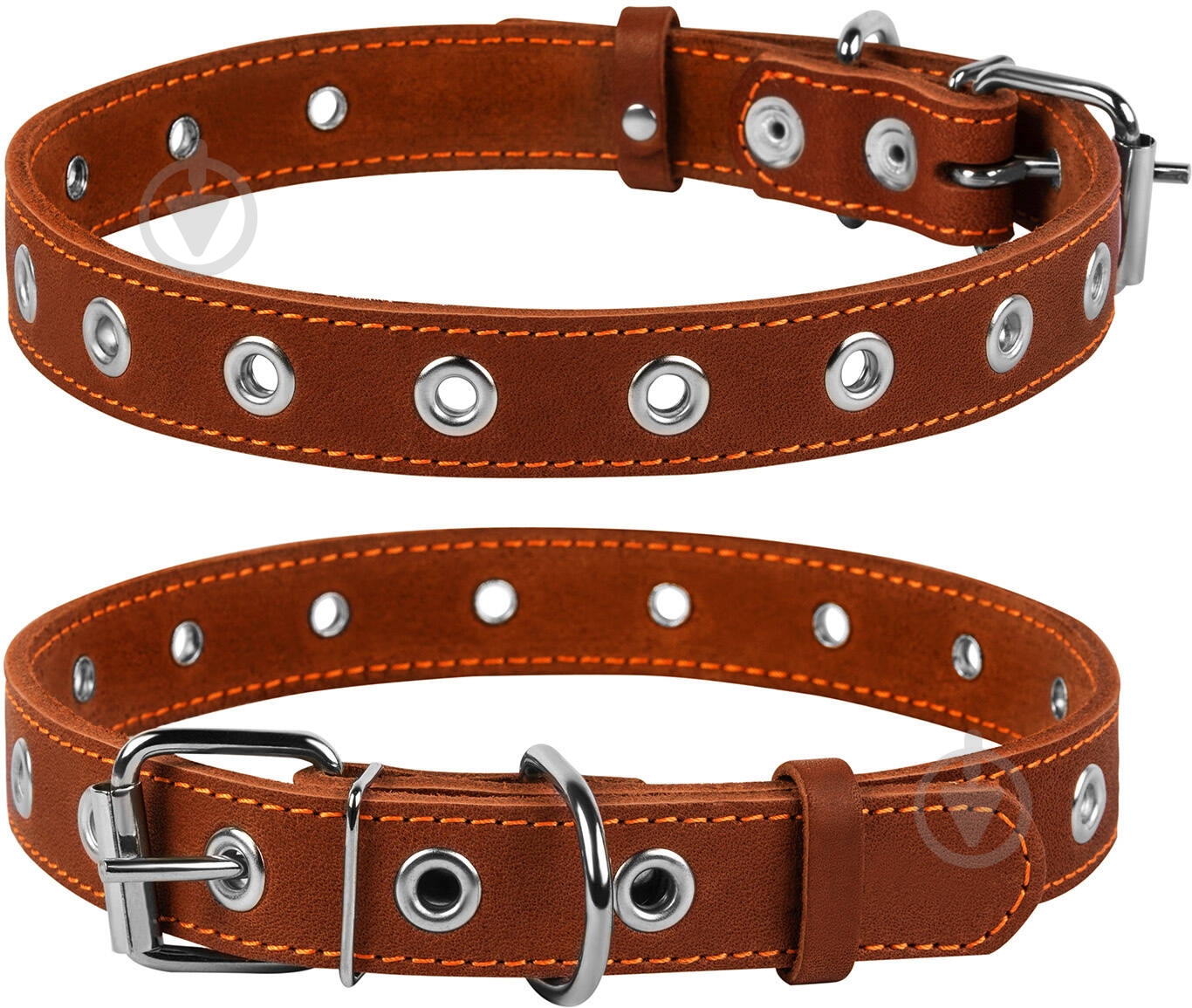 Ошейник Collar безразмерный 2,5х60 см коричневый - фото 1