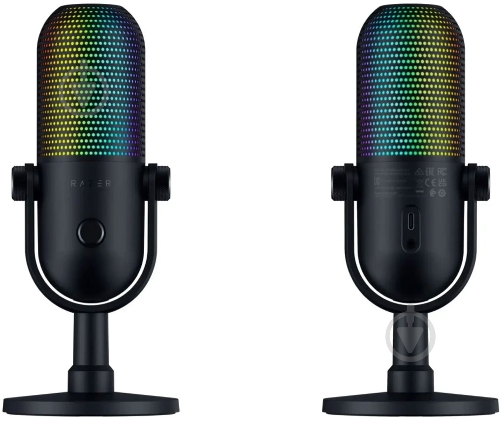 Мікрофон Razer Seiren V3 Chroma Black (RZ19-05060100-R3M1) - фото 2 Мікрофон Razer Seiren V3 Chroma Black (RZ19-05060100-R3M1) - фото 2