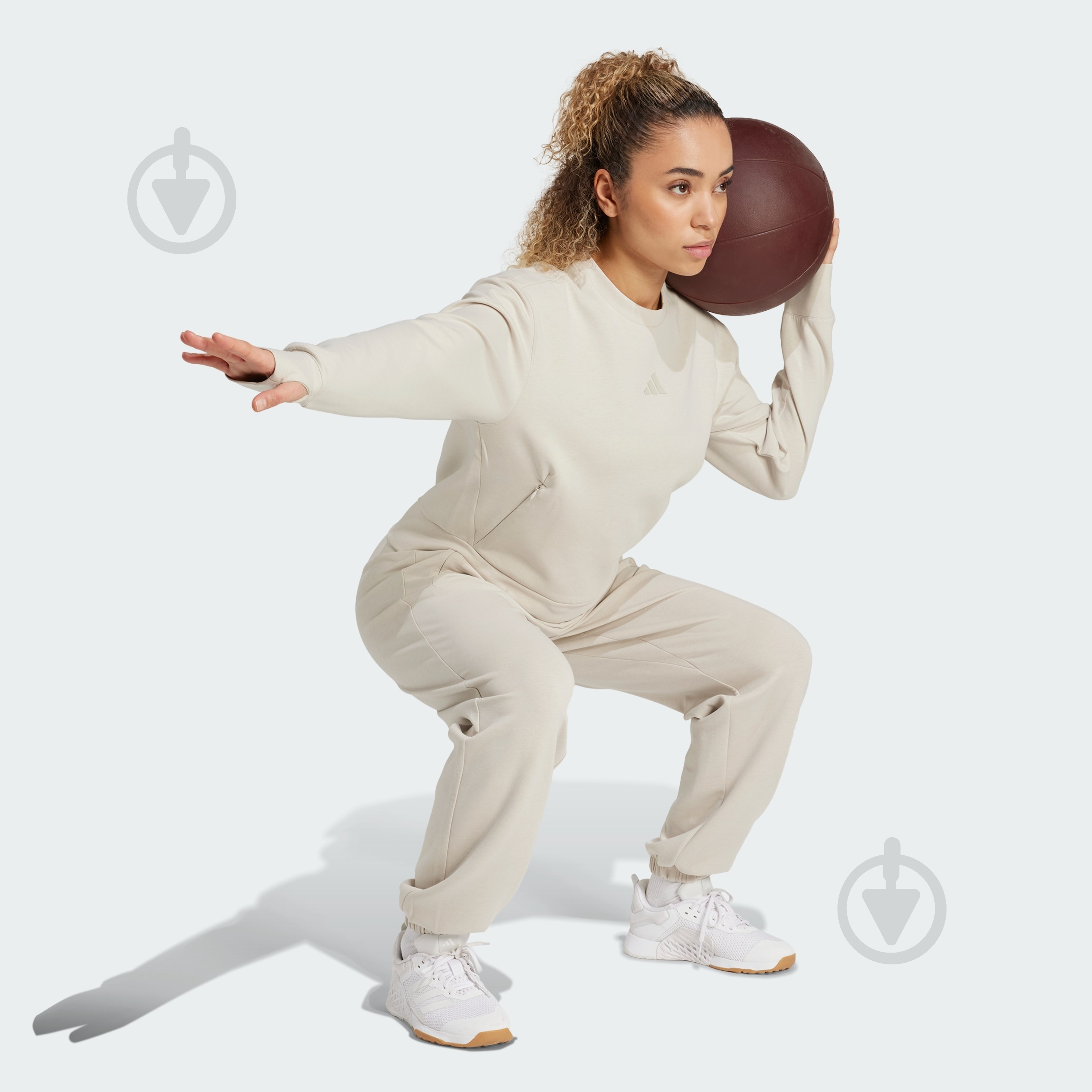 ᐉ Брюки Adidas D4T KNIT PANT JW3398 р. L бежевый • Купить в Киеве