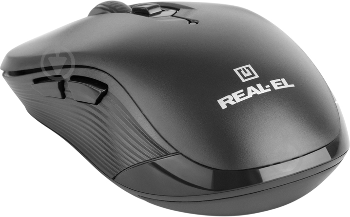Мышка беспроводная Real-el RM-331W black (EL123200044) - фото 7