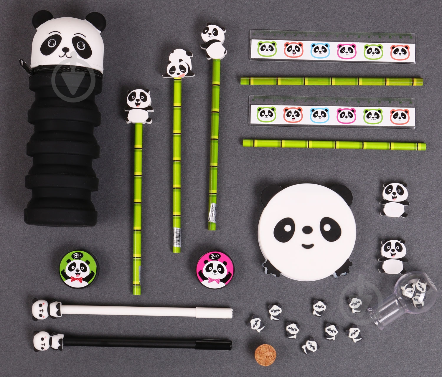 Ластик для карандашей круглая Funny Panda - фото 13