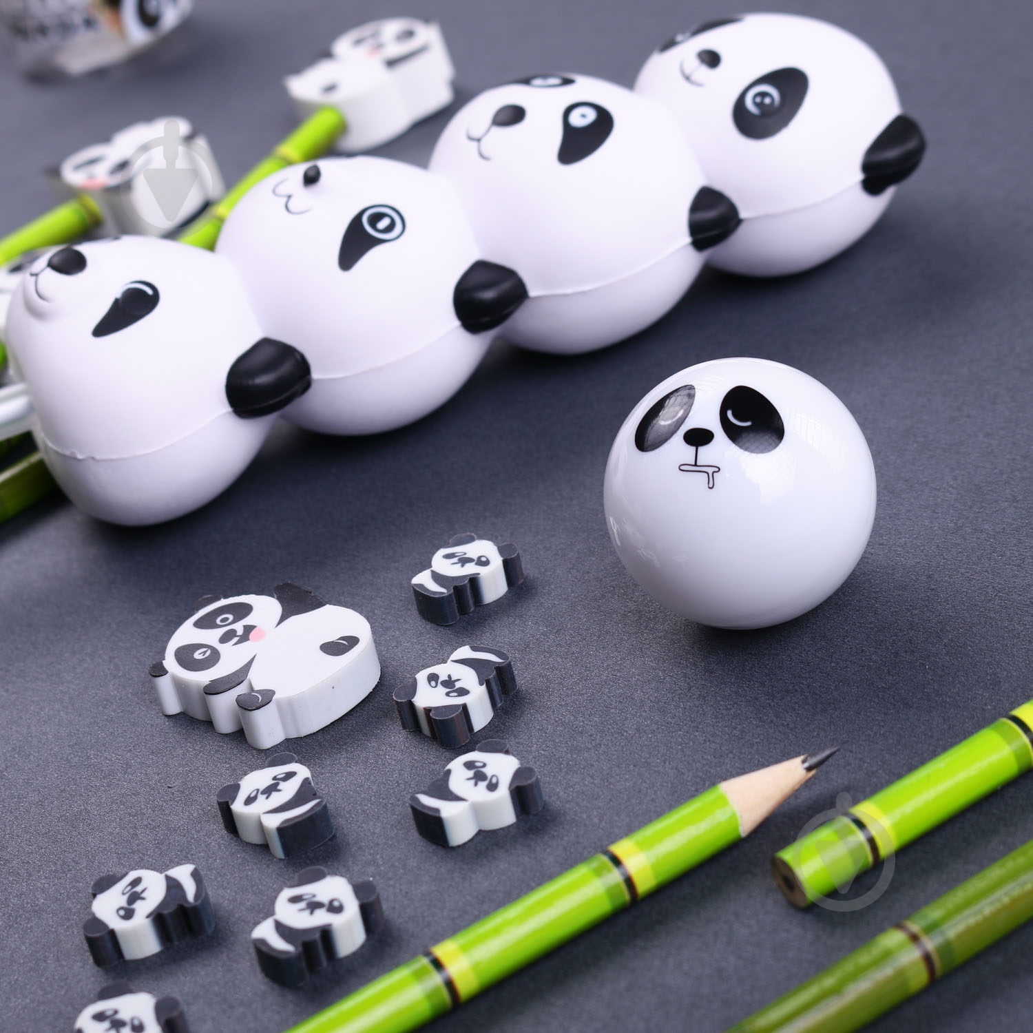 Ластик для карандашей круглая Funny Panda - фото 8