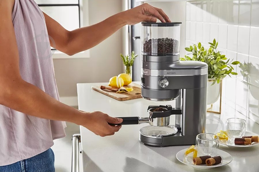 Кавомолка KitchenAid Artisan 5KCG8433EMS Срібний медальйон - фото 13