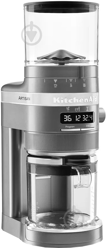 Кавомолка KitchenAid Artisan 5KCG8433EMS Срібний медальйон - фото 1