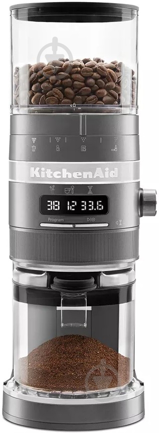 Кавомолка KitchenAid Artisan 5KCG8433EMS Срібний медальйон - фото 3