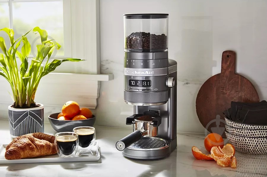 Кавомолка KitchenAid Artisan 5KCG8433EMS Срібний медальйон - фото 11