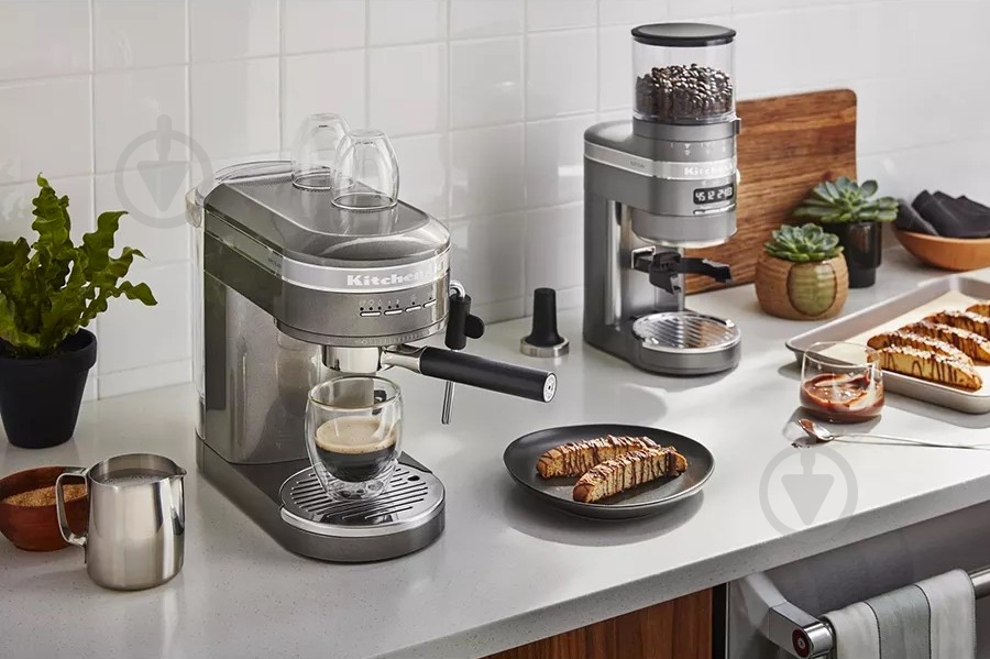Кавомолка KitchenAid Artisan 5KCG8433EMS Срібний медальйон - фото 10