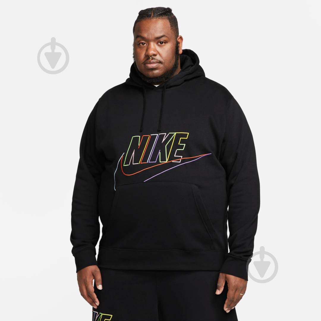 Джемпер Nike CLUB+ BB PO HOODIE MCF DX0541-010 р.XL черный - фото 7