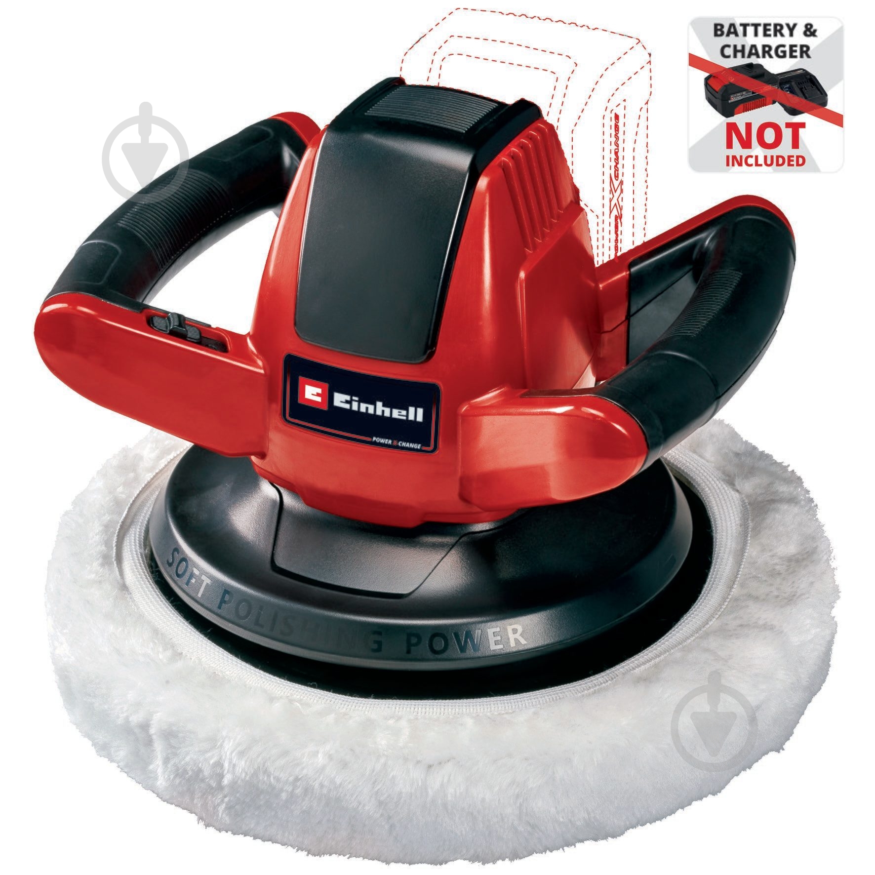 Полировальная машина Einhell CE-CB 18/254 Li-Solo 2093301 - фото 2