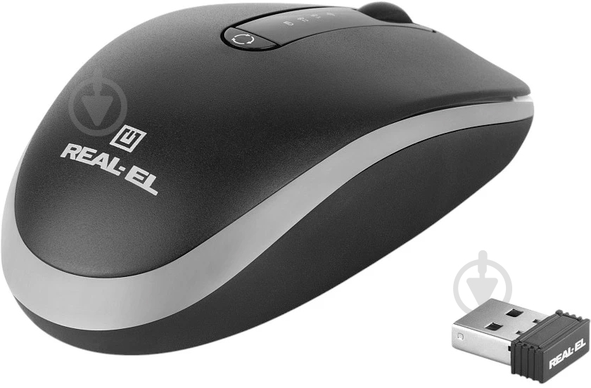 Мышь Real-el RM-455W black (EL123200047) - фото 4 Мышь Real-el RM-455W black (EL123200047) - фото 4