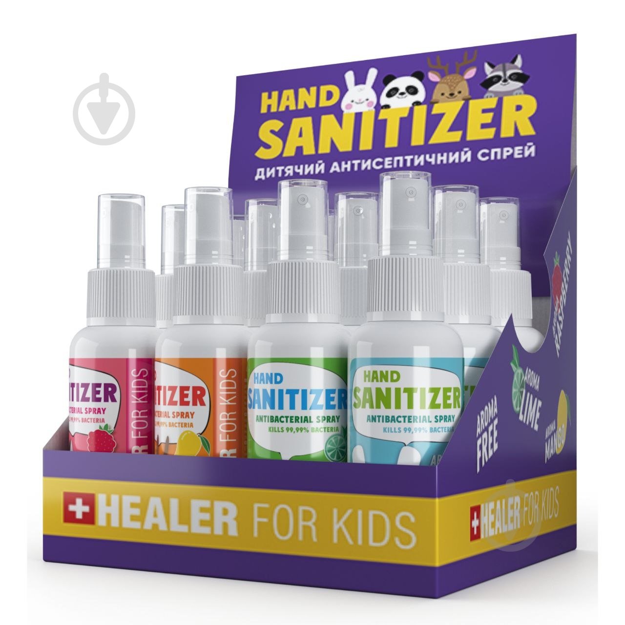 Антисептик детский HEALER® KID без запаха 60 мл - фото 2 Антисептик детский HEALER® KID без запаха 60 мл - фото 2