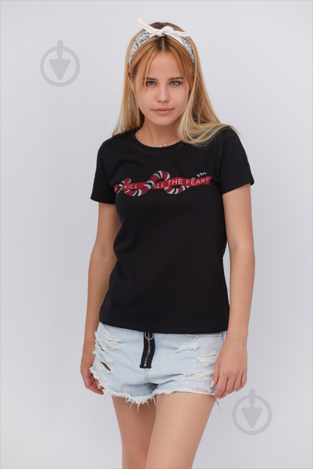 Футболка YAPPI Basic WB1010 р.S черный - фото 1