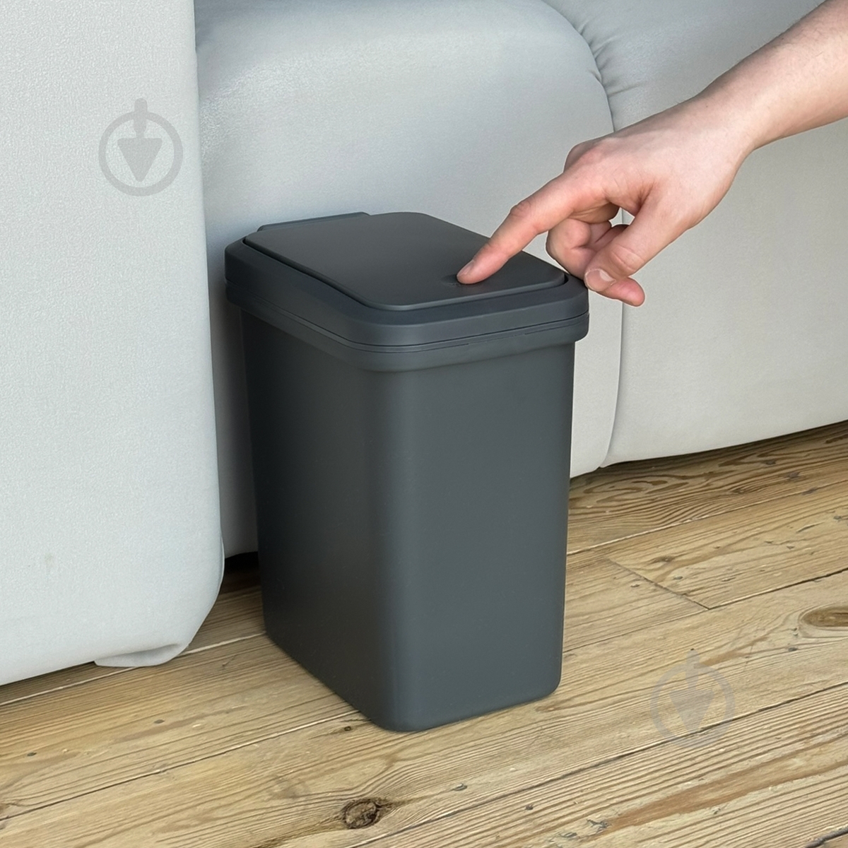 Ведро для мусора MVM BIN-04 6L Anthracite 6 л антрацит - фото 11