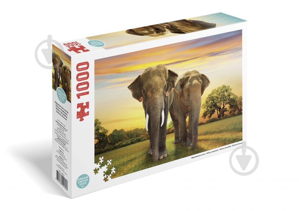 Пазл Африканские слоны 1000 элементов TRFL_SAF/2 - фото 1