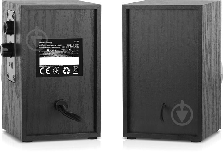 Акустическая система Real-el S-217 2.0 black (EL121200013) - фото 8