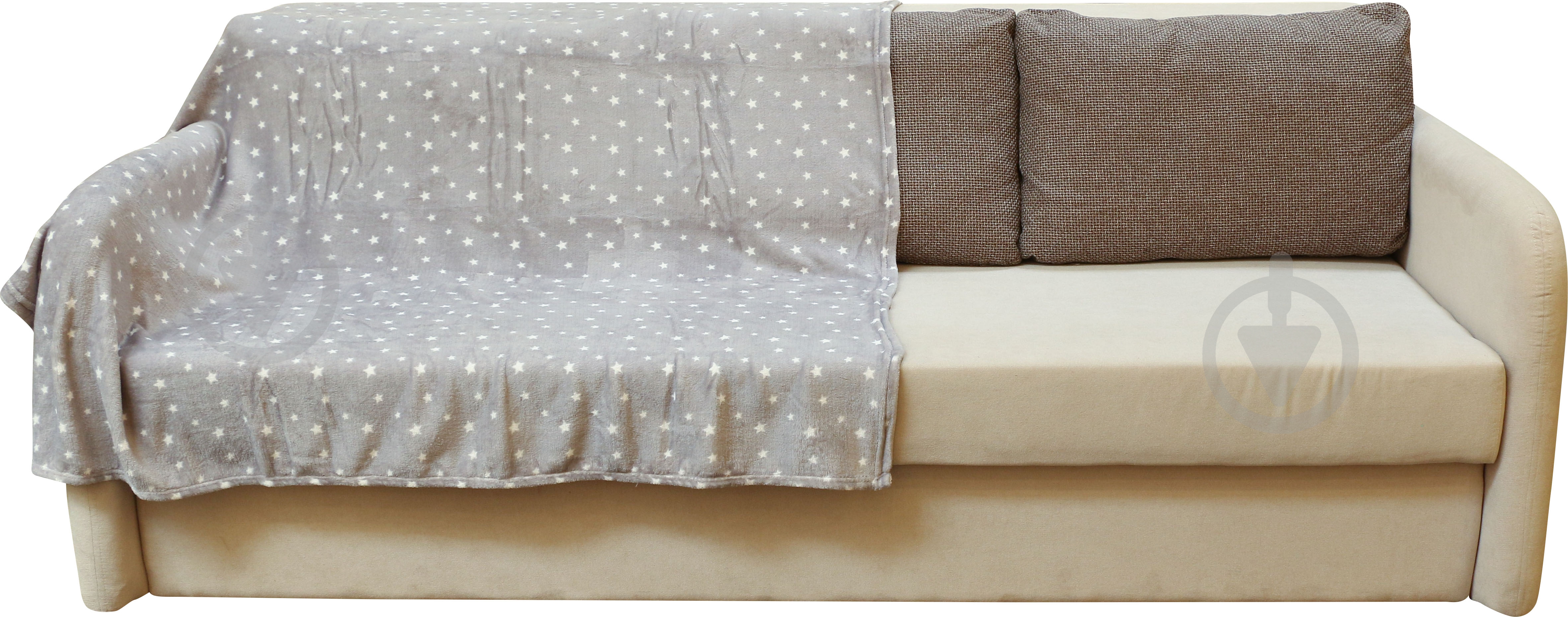 Плед Basic 160x200 см серый с рисунком La Nuit - фото 1