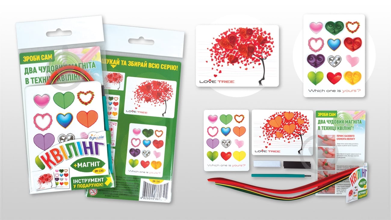 Набор для квиллинга Сердца-1 QM-1345 Бумагия - фото 4 Набор для квиллинга Сердца-1 QM-1345 Бумагия - фото 4