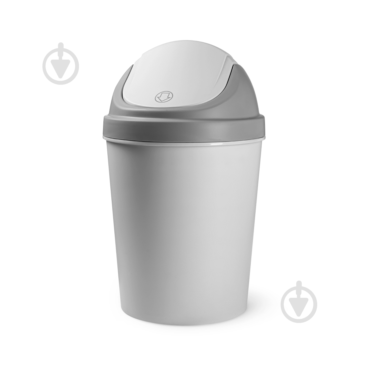 Ведро для мусора MVM BIN-10 9 л серый - фото 2