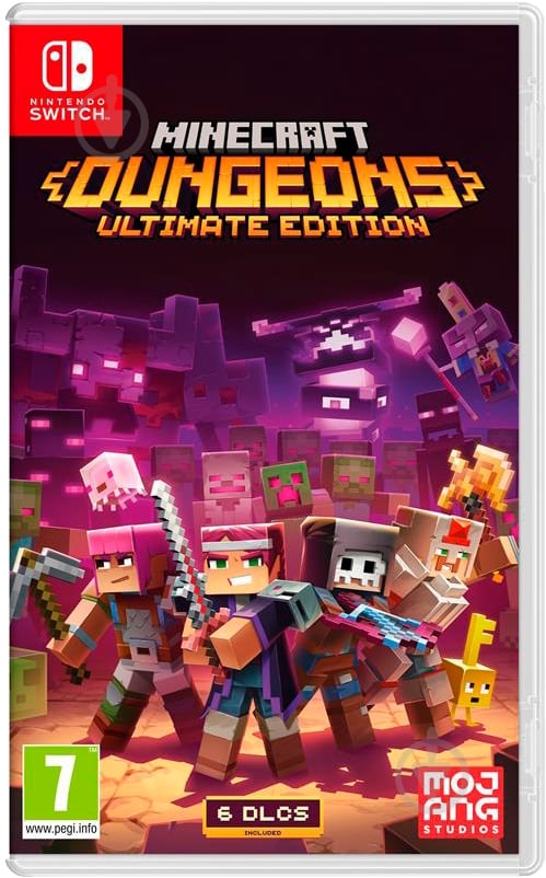 Игра NINTENDO Switch Minecraft Dungeons Ultimate Edition 045496429126 - фото 1 Игра NINTENDO Switch Minecraft Dungeons Ultimate Edition 045496429126 - фото 1