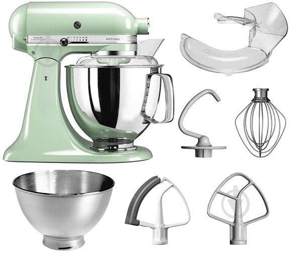Кухонна машина KitchenAid Artisan 5KSM175PSEPT з відкидним блоком фісташковий - фото 4
