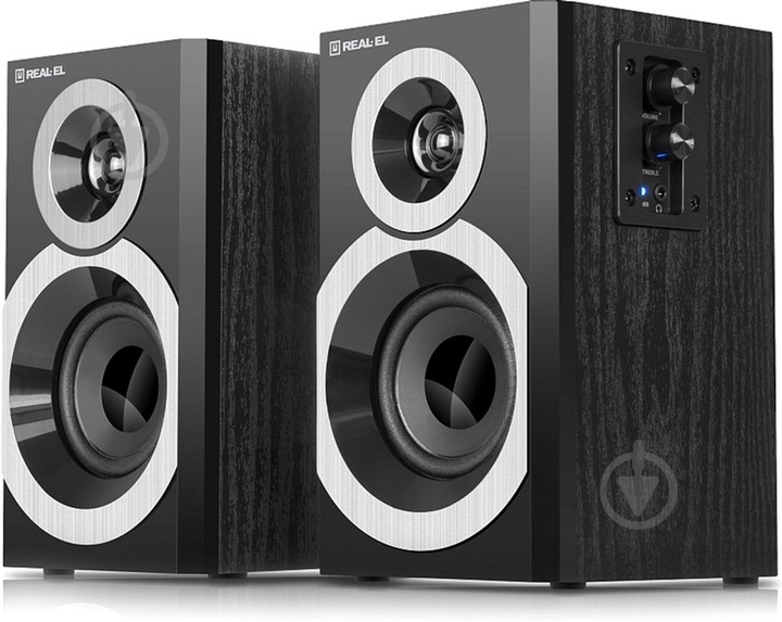 Акустическая система Real-el S-245 2.0 black (EL121200015) - фото 4