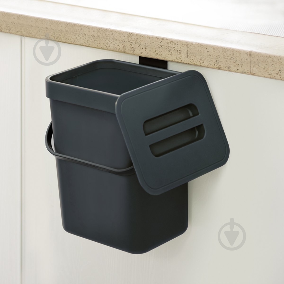 Ведро для мусора MVM BIN-11 3 л антрацит - фото 3