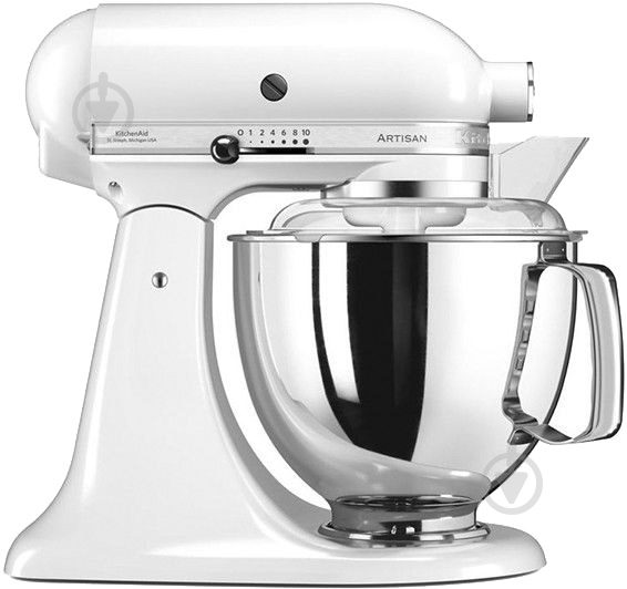 Кухонна машина KitchenAid Artisan 5KSM175PSEWH 4,8 л білий - фото 1