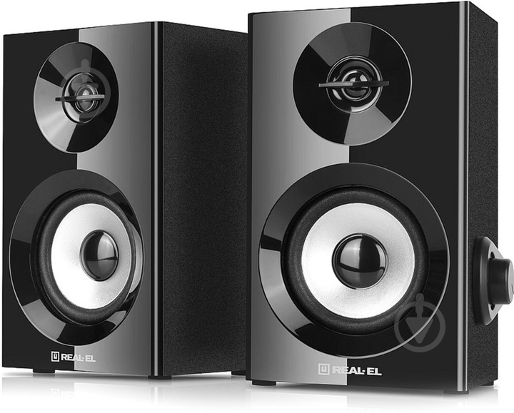 Акустична система Real-el S-228 2.0 black (EL121200014) - фото 1