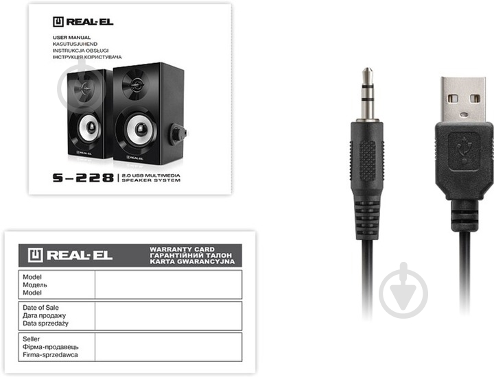 Акустична система Real-el S-228 2.0 black (EL121200014) - фото 9