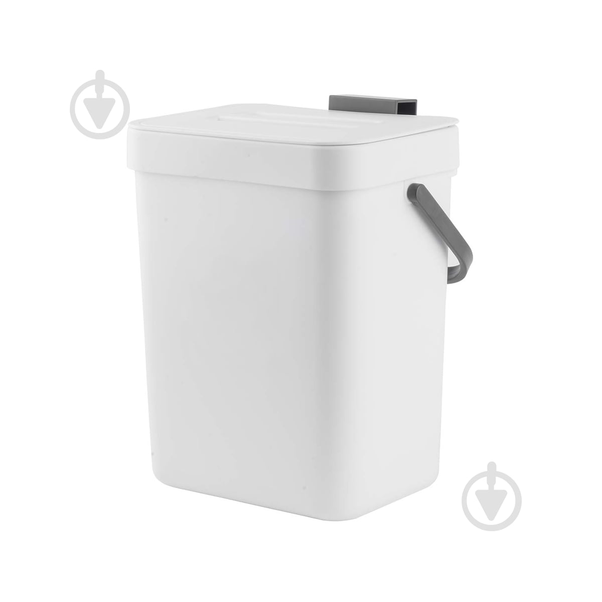Відро для сміття MVM BIN-11 5 л білий - фото 1