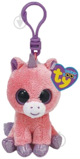 Мягкая игрушка TY Единорог Beanie Boo's Magic 12 см розовый 36547 - фото 1