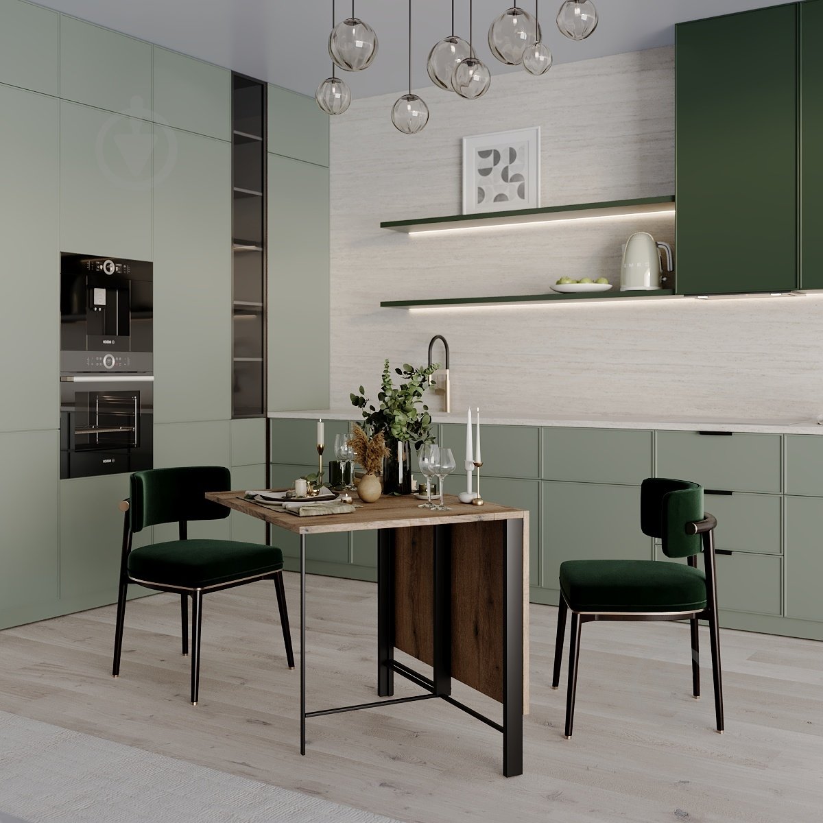 Стол-трансформер ART IN HEAD Voody 690(1380)x900x756мм дуб самоа/черный - фото 4