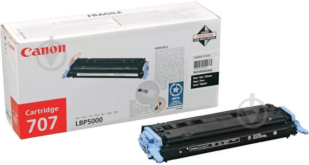 Картридж Canon 707 Black 9424A004 чорний 9424A004 - фото 1 Картридж Canon 707 Black 9424A004 чорний 9424A004 - фото 1
