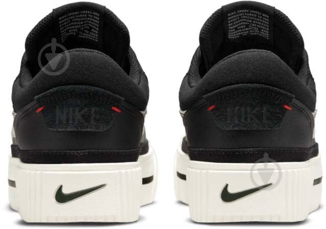 Кроссовки женские демисезонные Nike COURT LEGACY LIFT DM7590-001 р.38 черные - фото 9